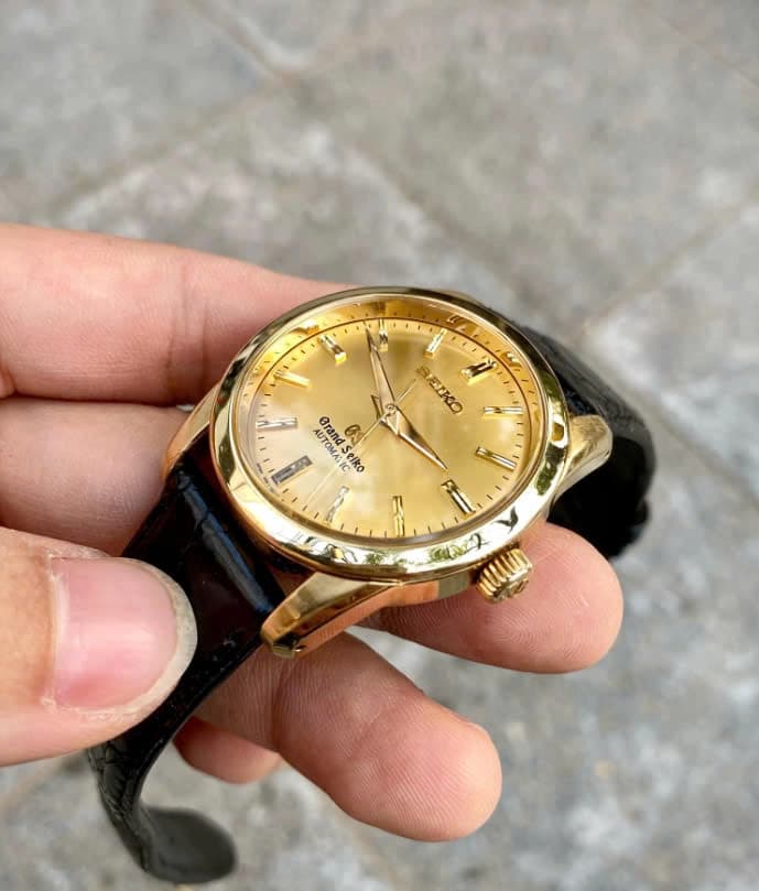 Grand Seiko SBGR002 Classic 35mm Gold Dial Automatic Men’s Watch