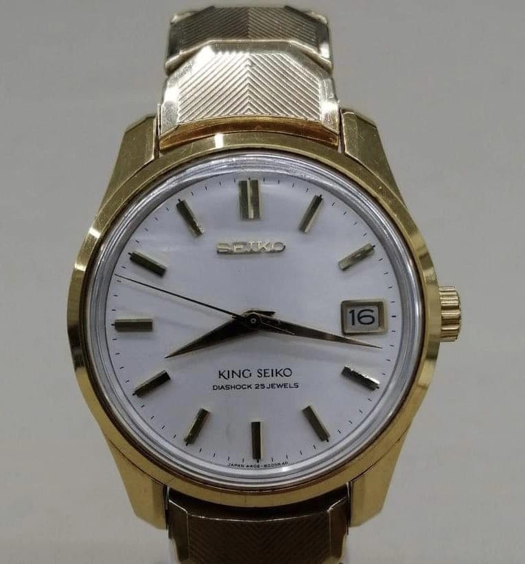 Seiko King Seiko 4402-8000 Vintage Automatic Men’s Watch in Gold-Tone